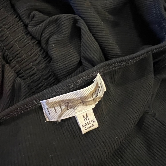 M Fitz + Eddi Women Black Ribbed Tank Top Spring Summer Medium Sleeveless BKE. - Picture 9 of 13